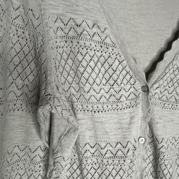 FRYE Sweater Beautiful Detail soft sage green color Size Medium - Picture 2 of 5